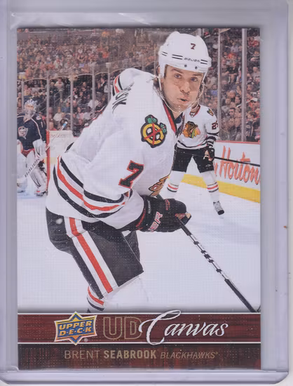 2012-13 Upper Deck Canvas #C20 Brent Seabrook (VV5-NHLBLACKHAWKS)