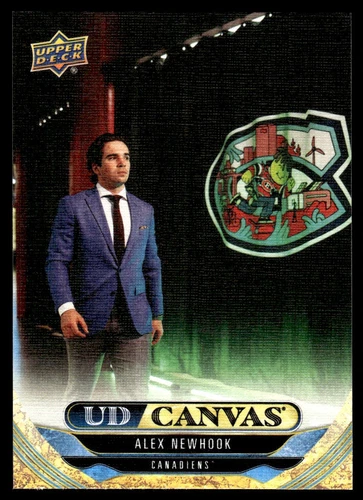 2024-25 Upper Deck UD Canvas #C128 Alex Newhook (VV5-NHLCANADIENS)