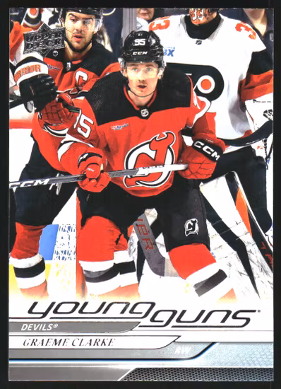 2024-25 Upper Deck #224 Graeme Clarke YG RC (VV5-NHLDEVILS)