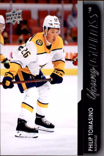 2021-22 Upper Deck #454 Philip Tomasino YG RC (VV5-NHLPREDATORS)