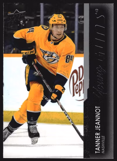 2021-22 Upper Deck #222 Tanner Jeannot YG RC (VV5-NHLPREDATORS)