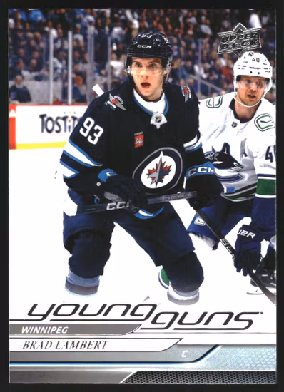 2024-25 Upper Deck #228 Brad Lambert YG RC (VV5-NHLJETS)