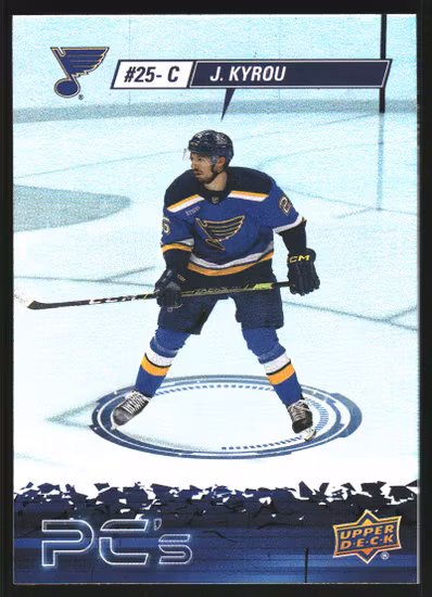 2023-24 Upper Deck PC's #PC14 Jordan Kyrou (VV7-NHLBLUES)