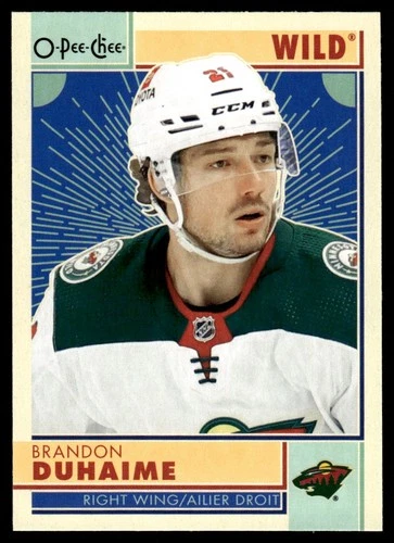2022-23 O-Pee-Chee Retro #283 Brandon Duhaime (VV7-NHLWILD)