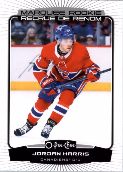 2022-23 O-Pee-Chee #562 Jordan Harris RC (VV8-NHLCANADIENS)