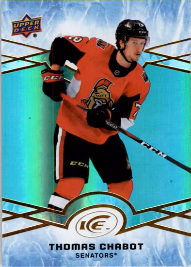 2018-19 Upper Deck Ice Green #45 Thomas Chabot (VV8-NHLSENATORS)