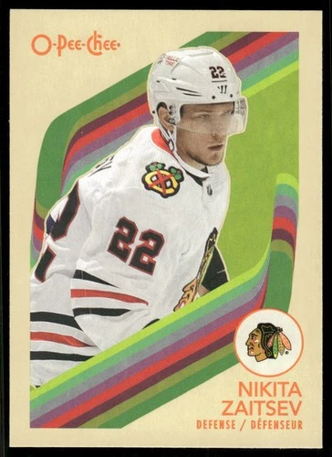 2023-24 O-Pee-Chee Retro #450 Nikita Zaitsev (VV8-NHLBLACKHAWKS)