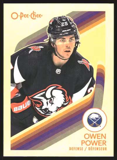 2023-24 O-Pee-Chee Retro #85 Owen Power (VV8-NHLSABRES)