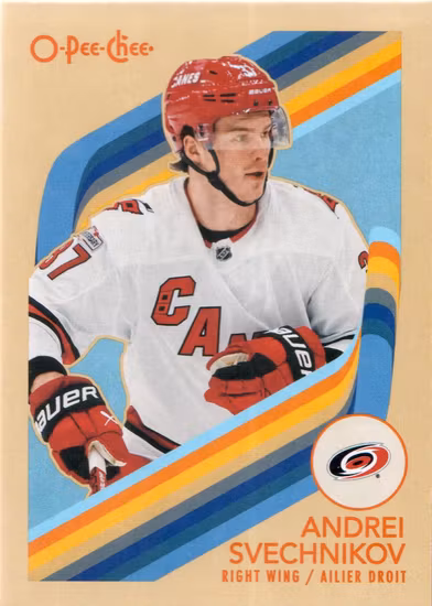 2023-24 O-Pee-Chee Retro #508 Andrei Svechnikov AS (VV8-NHLHURRICANES)