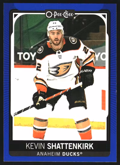2021-22 O-Pee-Chee Blue #196 Kevin Shattenkirk (VV8-NHLDUCKS)