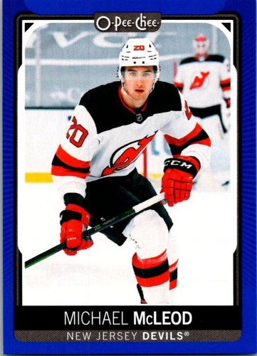 2021-22 O-Pee-Chee Blue #385 Michael McLeod (VV9-NHLDEVILS)