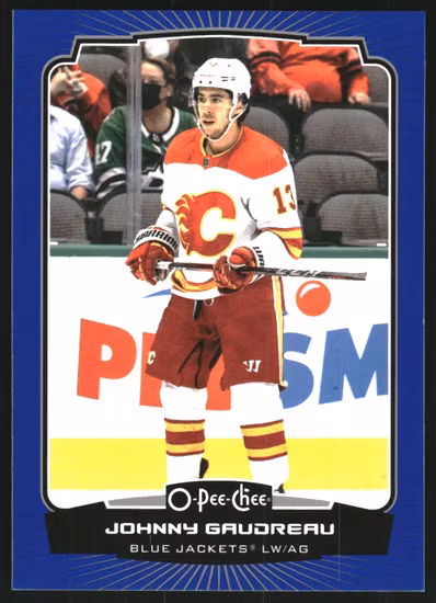 2022-23 O-Pee-Chee Blue #86 Johnny Gaudreau (VV9-NHLBLUEJACKETS)