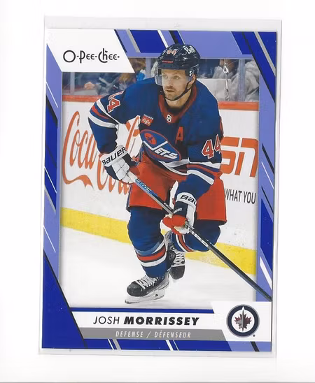 2023-24 O-Pee-Chee Blue #76 Josh Morrissey (VV9-NHLJETS)