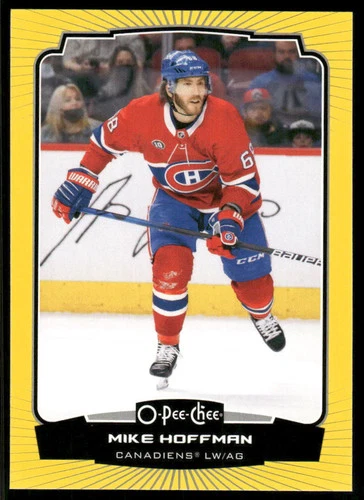 2022-23 O-Pee-Chee Yellow #60 Mike Hoffman (VV9-NHLCANADIENS)