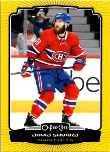 2022-23 O-Pee-Chee Yellow #418 David Savard (VV9-NHLCANADIENS)