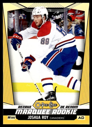 2024-25 O-Pee-Chee Yellow #555 Joshua Roy (VV9-NHLCANADIENS)
