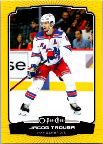 2022-23 O-Pee-Chee Yellow #321 Jacob Trouba (VV9-NHLRANGERS)