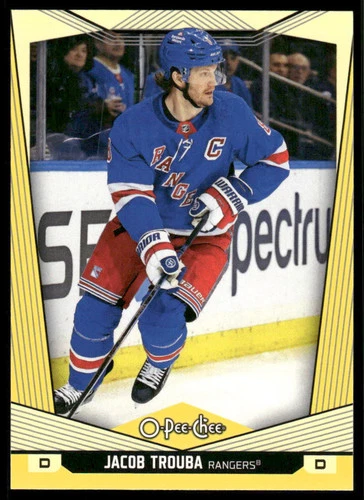 2024-25 O-Pee-Chee Yellow #249 Jacob Trouba (VV9-NHLRANGERS)