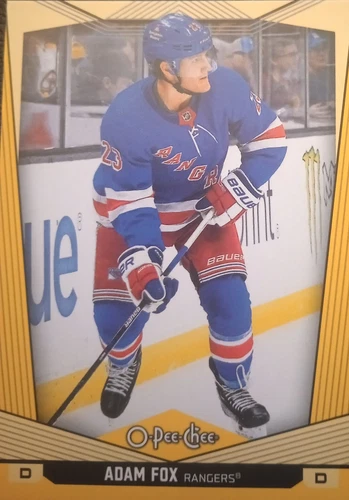 2024-25 O-Pee-Chee Yellow #431 Adam Fox (VV9-NHLRANGERS)