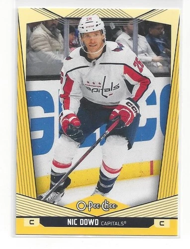 2024-25 O-Pee-Chee Yellow #404 Nic Dowd (VV9-NHLCAPITALS)