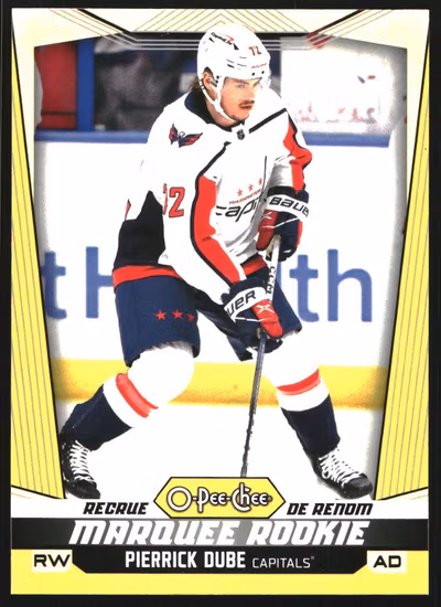 2024-25 O-Pee-Chee Yellow #597 Pierrick Dube (VV9-NHLCAPITALS)