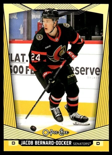 2024-25 O-Pee-Chee Yellow #55 Jacob Bernard-Docker (VV9-NHLSENATORS)