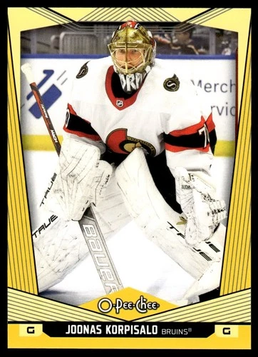 2024-25 O-Pee-Chee Yellow #70 Joonas Korpisalo (VV9-NHLBRUINS)