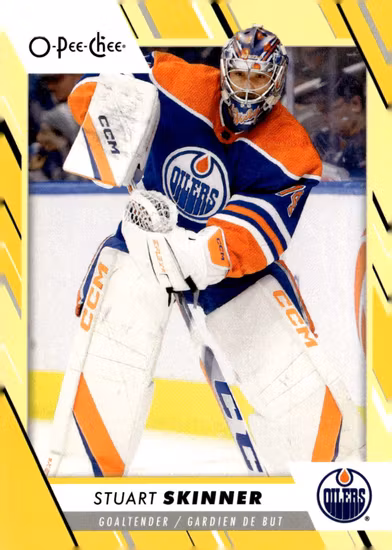 2023-24 O-Pee-Chee Yellow #317 Stuart Skinner (VV9-NHLOILERS)