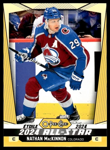 2024-25 O-Pee-Chee Yellow #532 Nathan MacKinnon AS (VV9-NHLAVALANCHE)