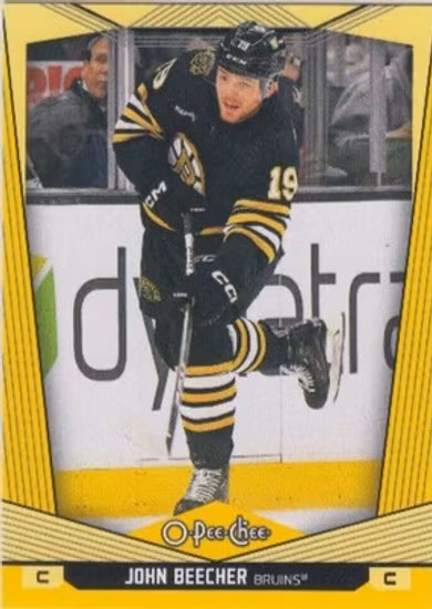 2024-25 O-Pee-Chee Yellow #62 John Beecher (VV9-NHLBRUINS)