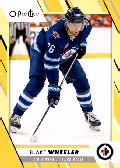 2023-24 O-Pee-Chee Yellow #276 Blake Wheeler (VV9-NHLJETS)