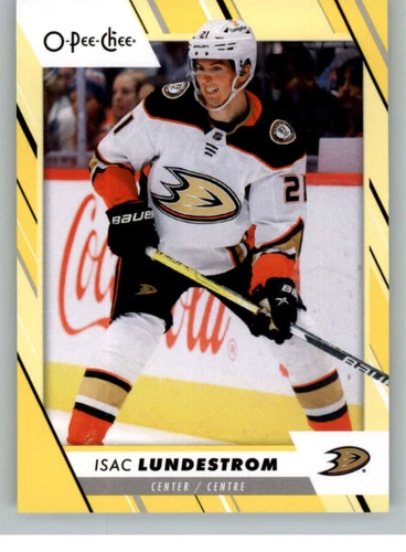 2023-24 O-Pee-Chee Yellow #202 Isac Lundestrom (VV9-NHLDUCKS)