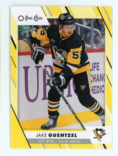 2023-24 O-Pee-Chee Yellow #54 Jake Guentzel (VV10-NHLPENGUINS)