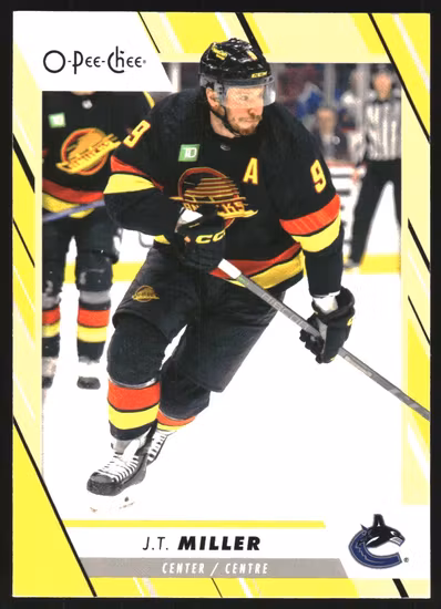 2023-24 O-Pee-Chee Yellow #52 J.T. Miller (VV10-NHLCANUCKS)