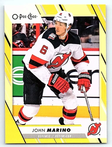 2023-24 O-Pee-Chee Yellow #375 John Marino (VV10-NHLDEVILS)