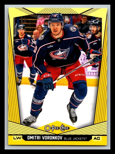 2024-25 O-Pee-Chee Yellow #190 Dmitri Voronkov (VV10-NHLBLUEJACKETS)