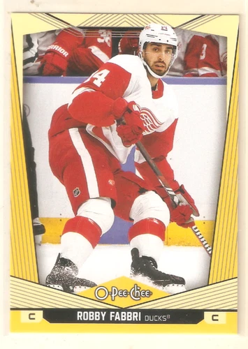 2024-25 O-Pee-Chee Yellow #392 Robby Fabbri (VV10-NHLDUCKS)