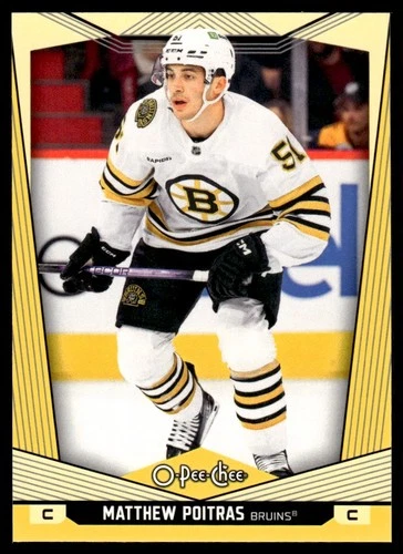 2024-25 O-Pee-Chee Yellow #368 Matthew Poitras (VV10-NHLBRUINS)