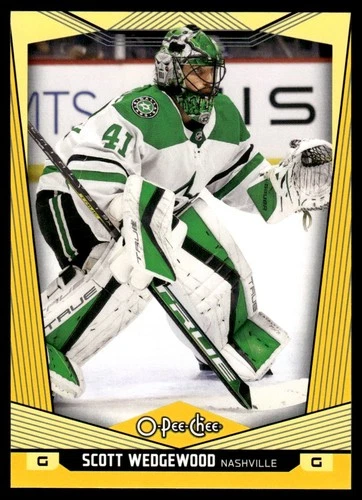 2024-25 O-Pee-Chee Yellow #63 Scott Wedgewood (VV10-NHLPREDATORS)