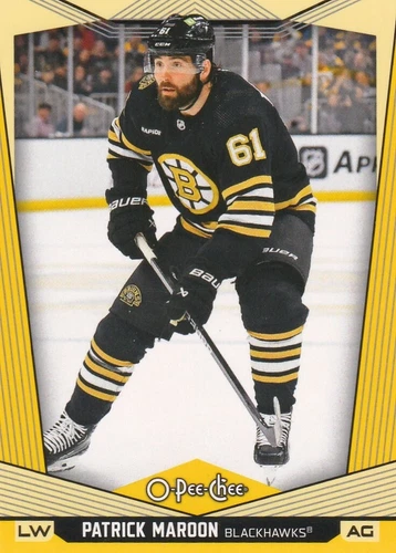 2024-25 O-Pee-Chee Yellow #411 Patrick Maroon (VV10-NHLBLACKHAWKS)