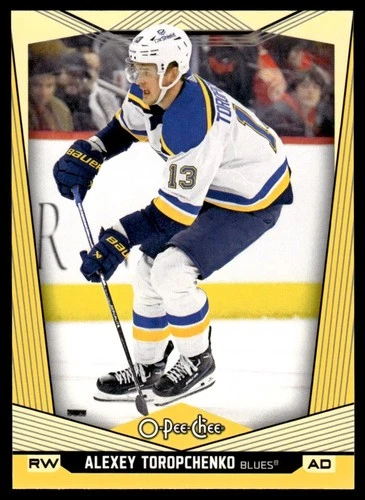 2024-25 O-Pee-Chee Yellow #337 Alexey Toropchenko (VV10-NHLBLUES)