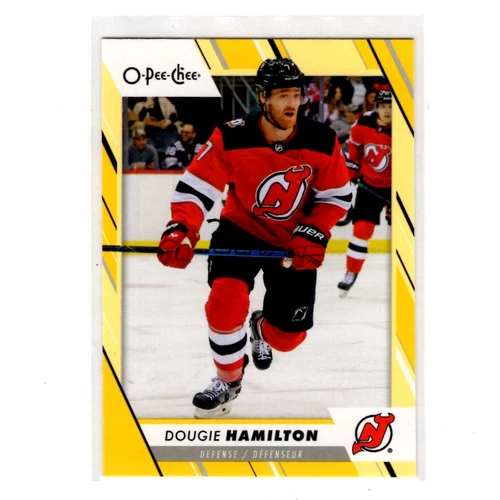 2023-24 O-Pee-Chee Yellow #74 Dougie Hamilton (VV10-NHLDEVILS)