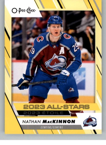 2023-24 O-Pee-Chee Yellow #531 Nathan MacKinnon (VV10-NHLAVALANCHE)