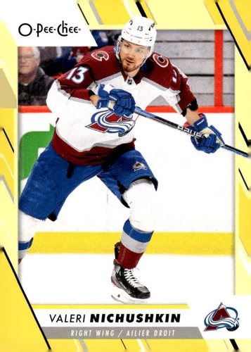 2023-24 O-Pee-Chee Yellow #432 Valeri Nichushkin (VV10-NHLAVALANCHE)