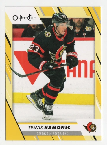 2023-24 O-Pee-Chee Yellow #456 Travis Hamonic (VV10-NHLSENATORS)