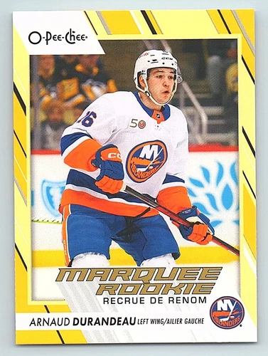 2023-24 O-Pee-Chee Yellow #546 Arnaud Durandeau (VV10-NHLISLANDERS)