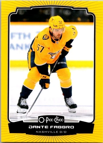 2022-23 O-Pee-Chee Yellow #378 Dante Fabbro (VV10-NHLPREDATORS)