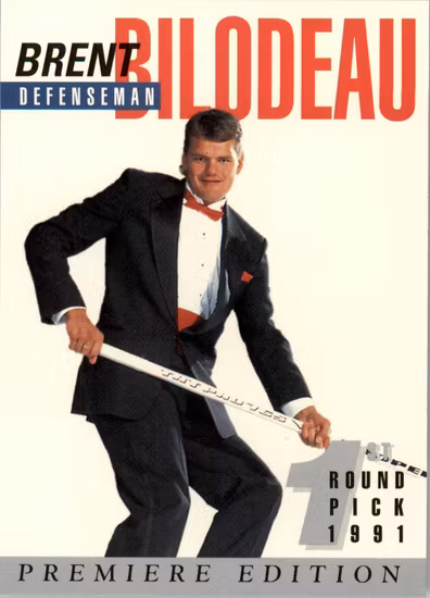1991 Arena Draft Picks French #13 Brent Bilodeau (VV10-NHLOTHERS)
