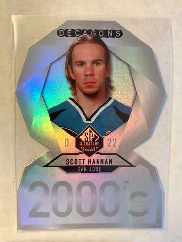 2020-21 SP Signature Legends Decagons #DC95 Scott Hannan (VV10-NHLSHARKS)