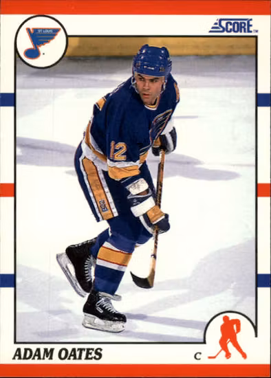 1990-91 Score #85 Adam Oates (VV11-NHLBLUES)